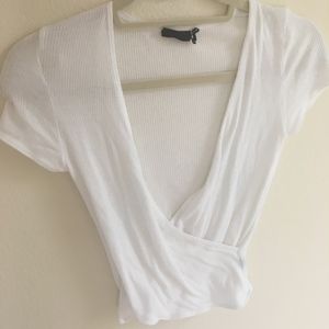 Out From Under Florence Wrap Cropped Top